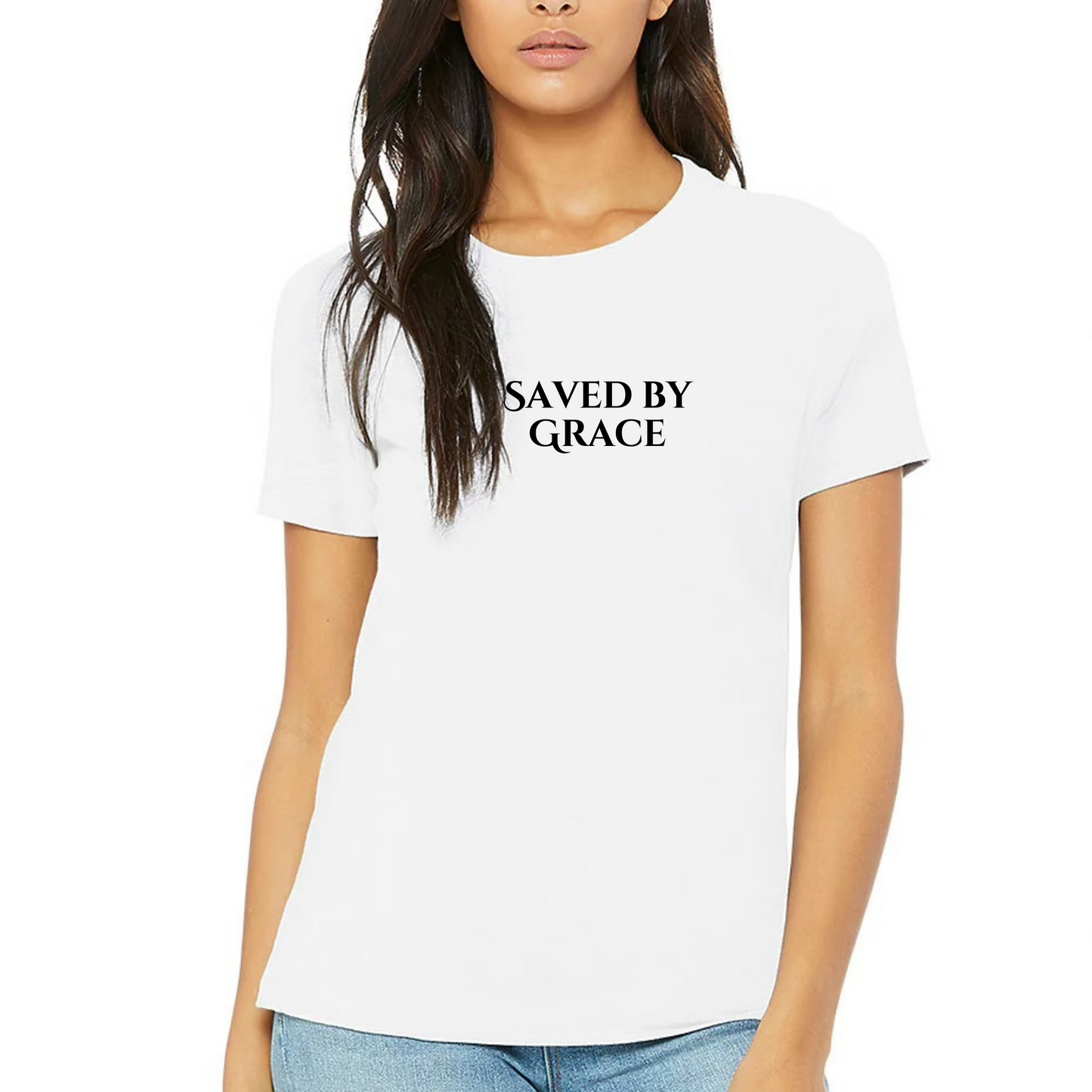 "Saved By Grace" Inspirational Tee| Faith Shirt| Christian Shirt
