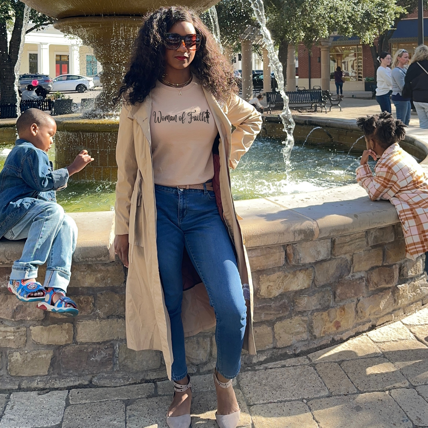 Woman Of Faith Lady Shirt| Faith Shirt| Christian Graphic Tees