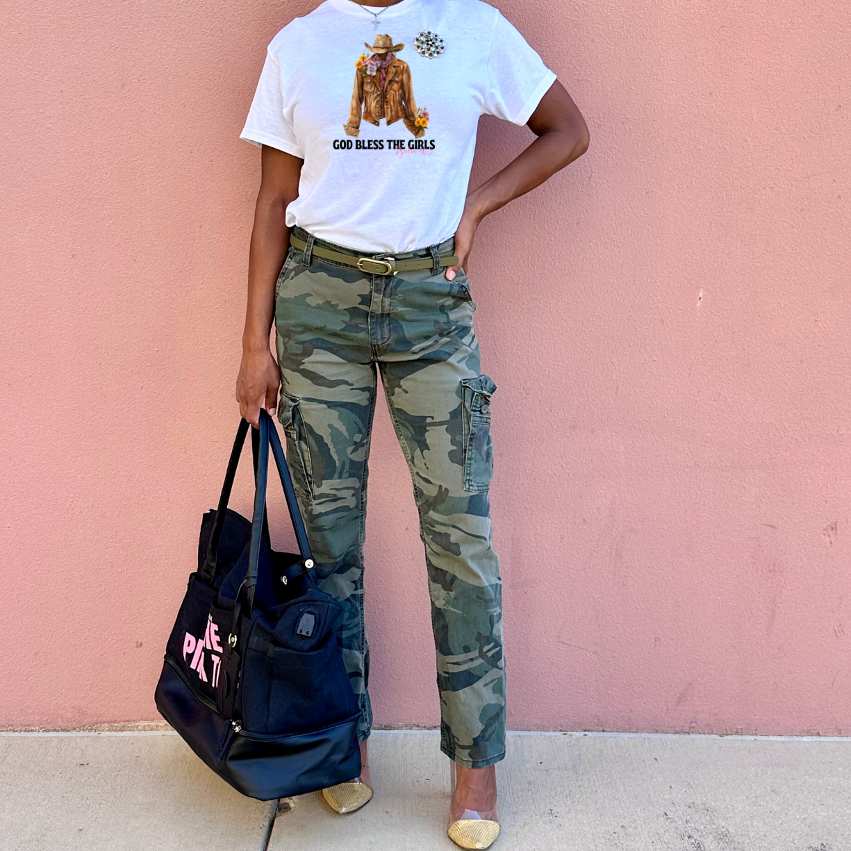 "God Bless The Girls" Cowgirl Shirt|