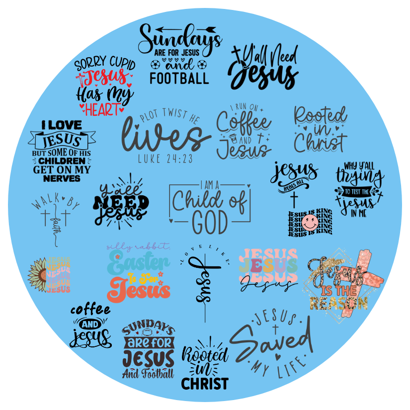 10 Christian Glossy Vinyl Stickers| Office Stickers| Journal Stickers| Laptop Stickers