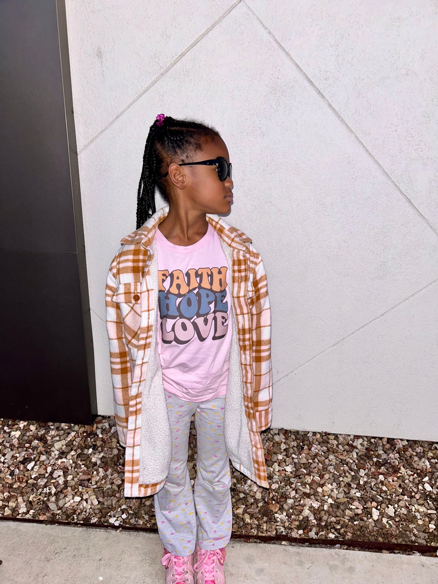 Faith, Hope, Love Girls Shirt