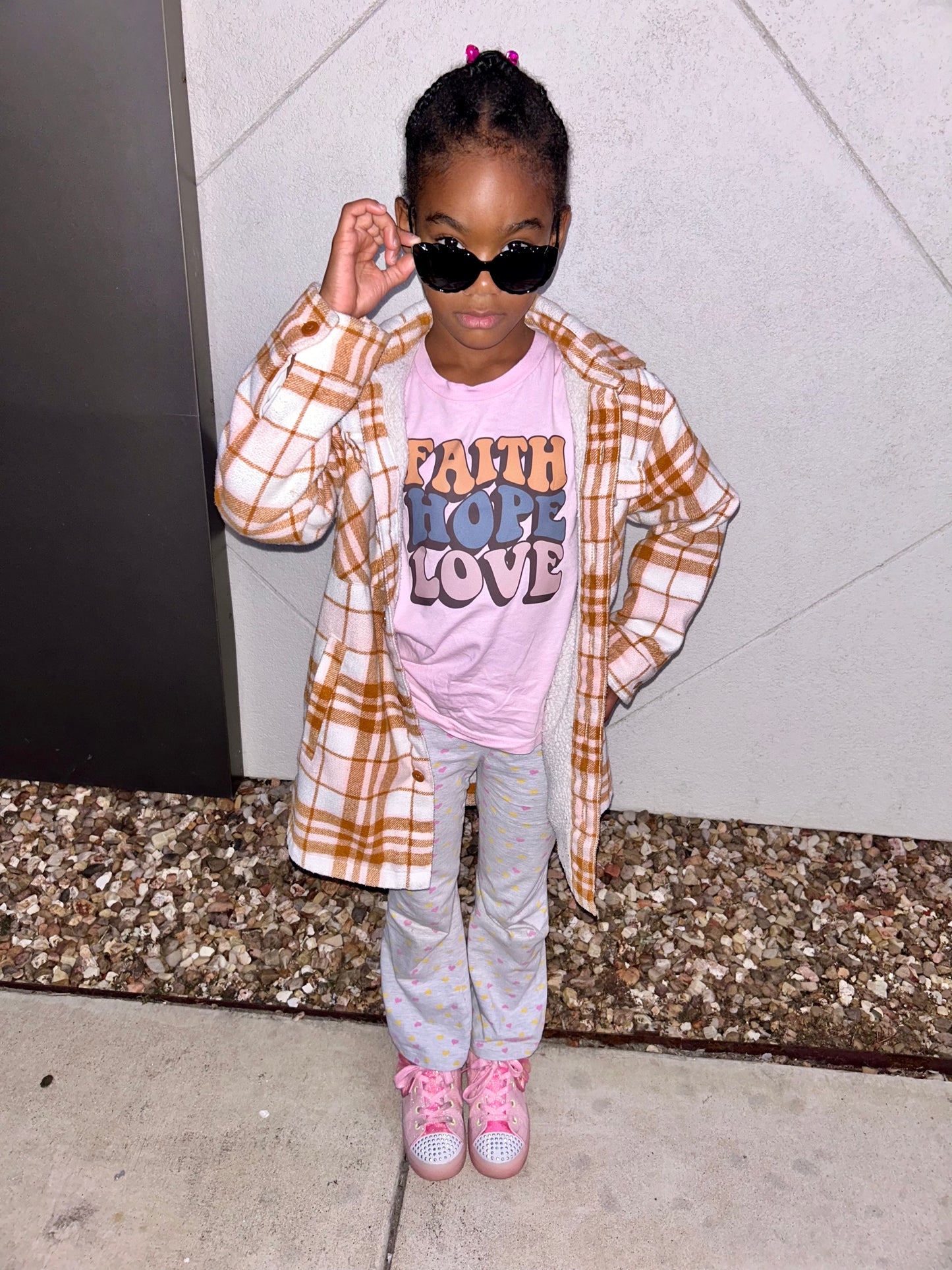 Faith, Hope, Love Girls Shirt