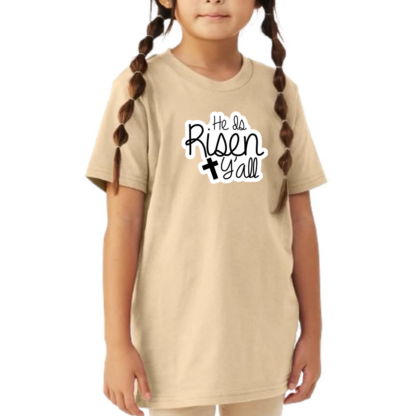 He is Risen Resurrection Sunday Christian Girls Shirts