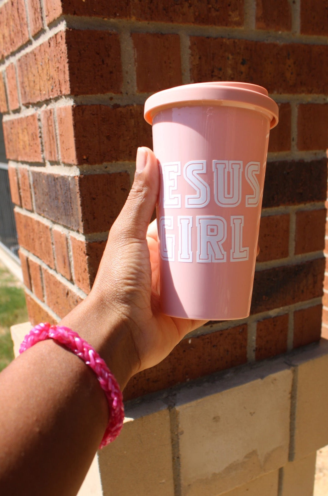 Pink Jesus Girl Coffee Tumbler|DIY Faith Tumblers