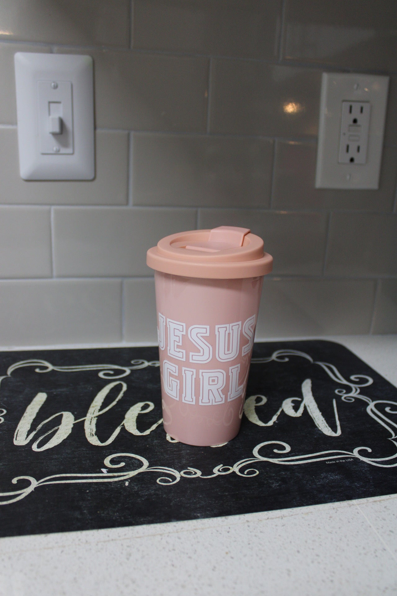 Pink Jesus Girl Coffee Tumbler|DIY Faith Tumblers