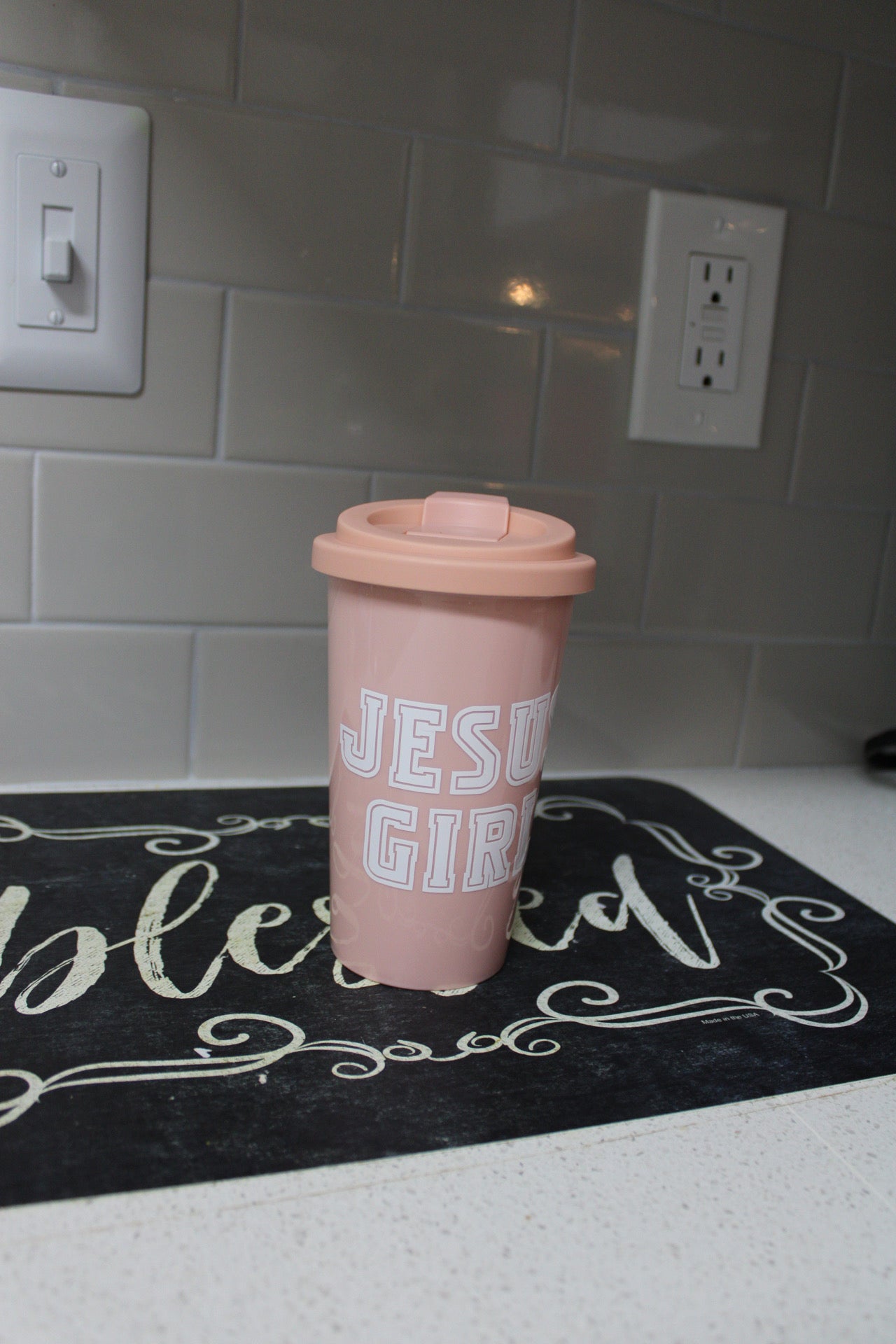 Pink Jesus Girl Coffee Tumbler|DIY Faith Tumblers
