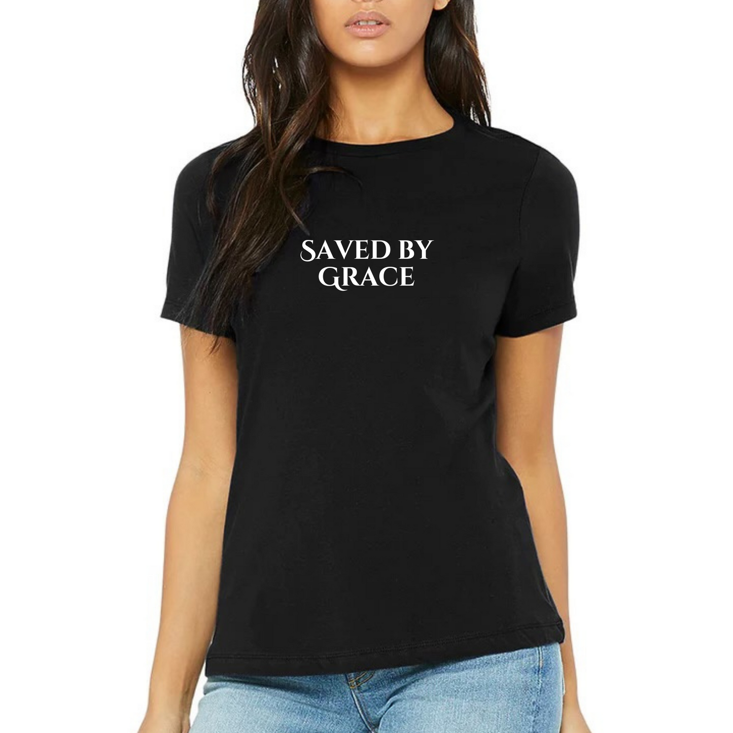 "Saved By Grace" Inspirational Tee| Faith Shirt| Christian Shirt