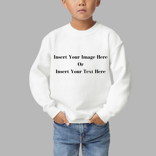 "Little Creators" Customizable Unisex Kids Fleece Sweatshirt| Sublimation Sweatshirt