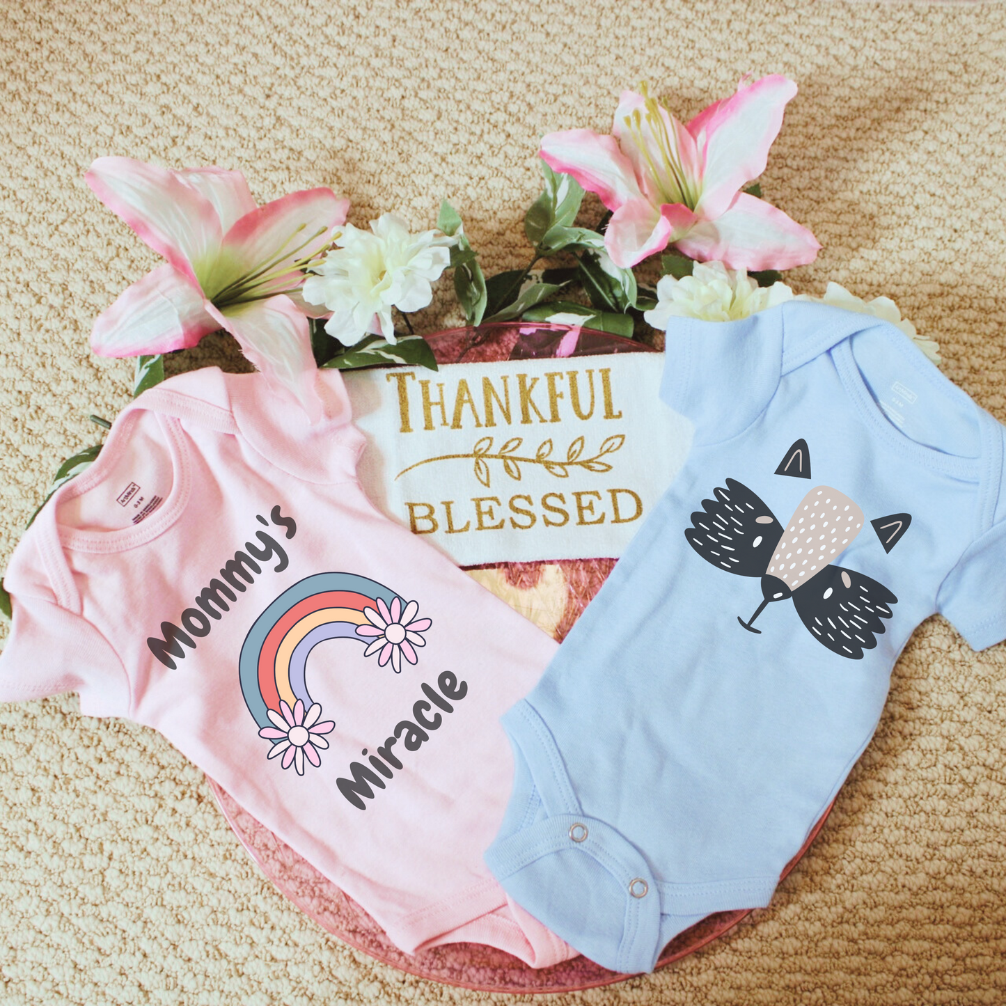 "Adorable Creations" Customizable Baby Onesies| Unisex Onesies