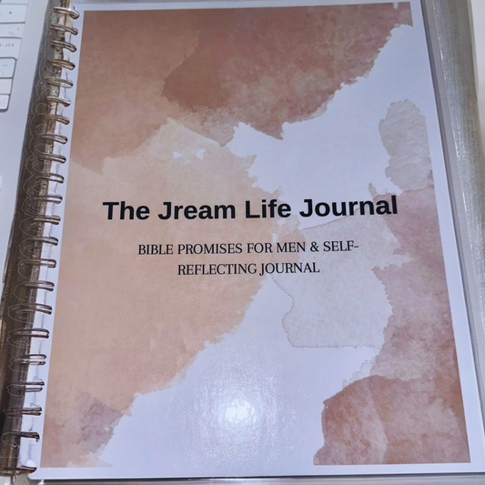 The JREAM Life Mens Journal|Bible Study Journal| Healing Journal| Self-Reflection Journal|