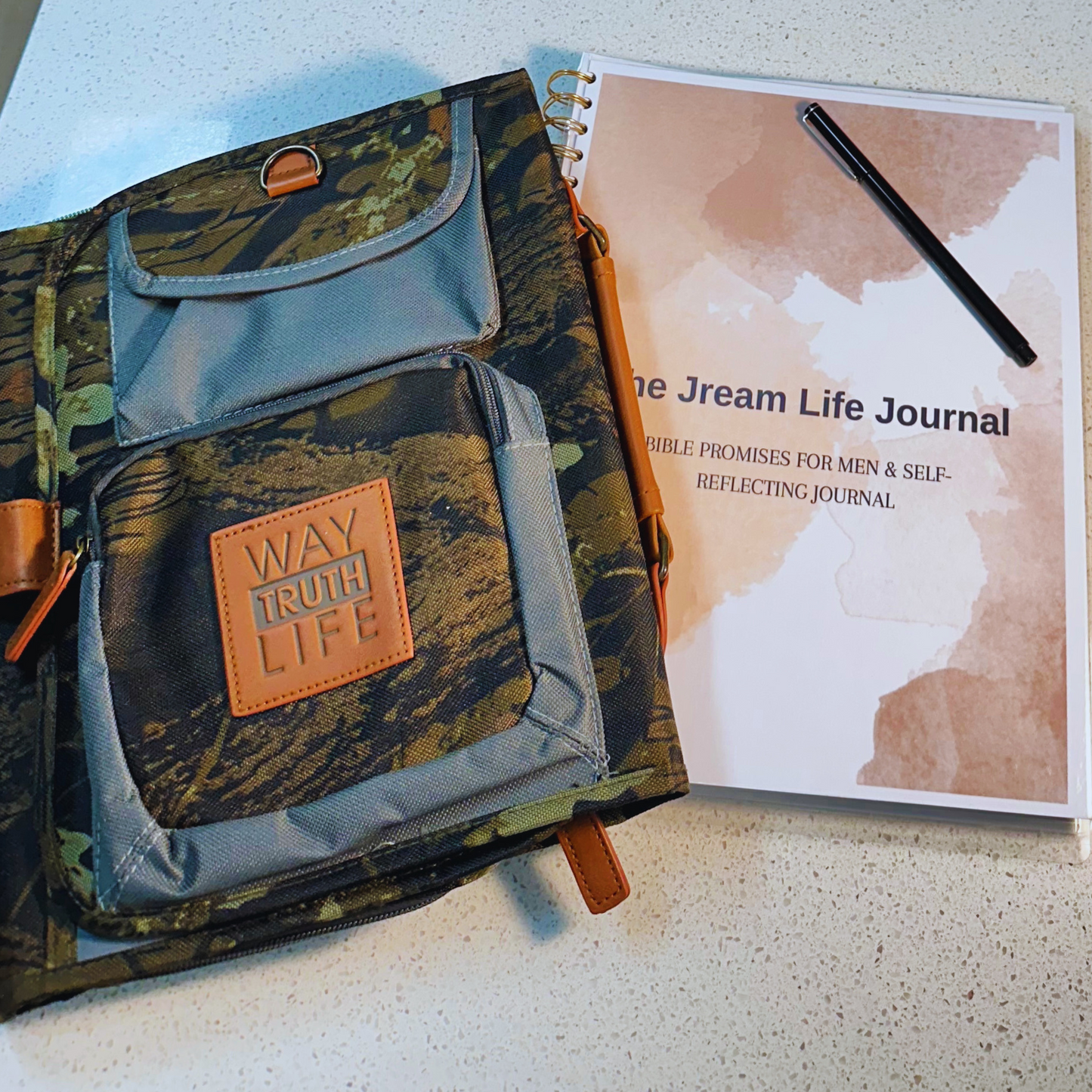 The JREAM Life Mens Journal|Bible Study Journal| Healing Journal| Self-Reflection Journal|