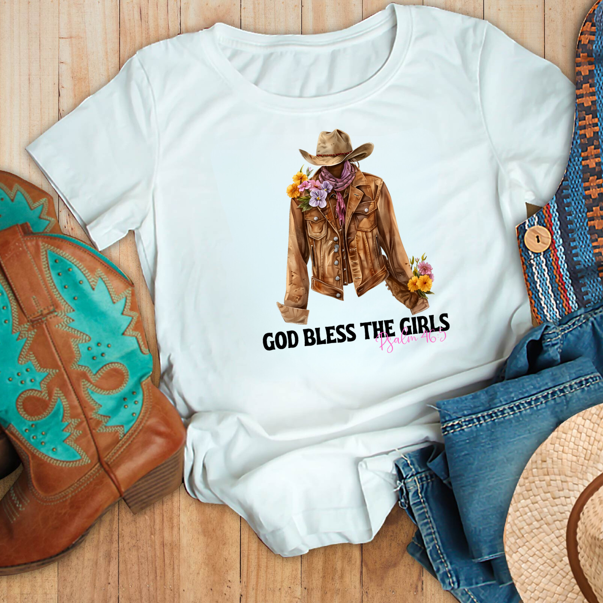 "God Bless The Girls" Cowgirl Shirt|