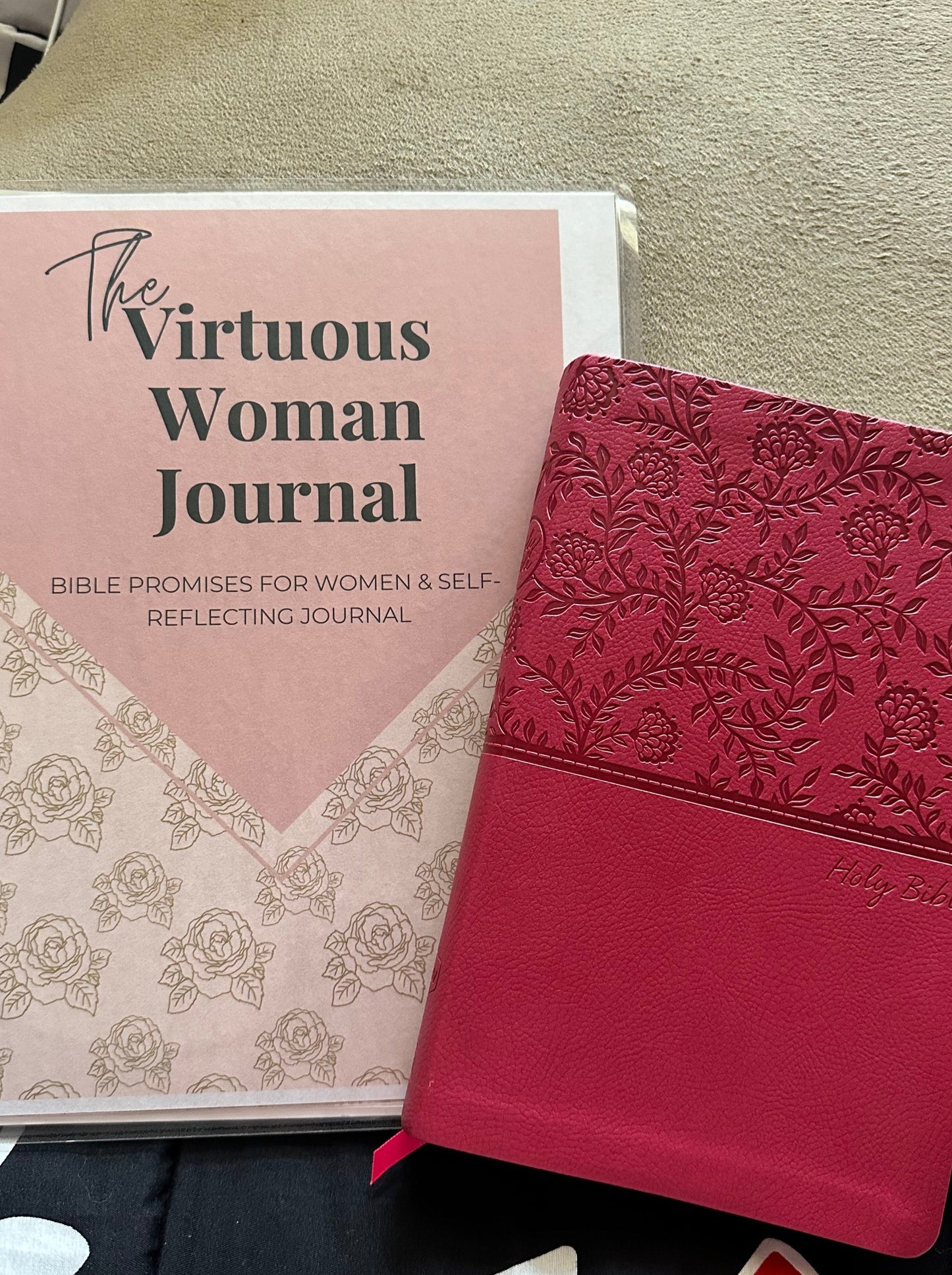 The Virtuous Woman Journal|Proverbs 31 Journal| Valentine Theme | Self-Reflection Journal| Bible Study Journal