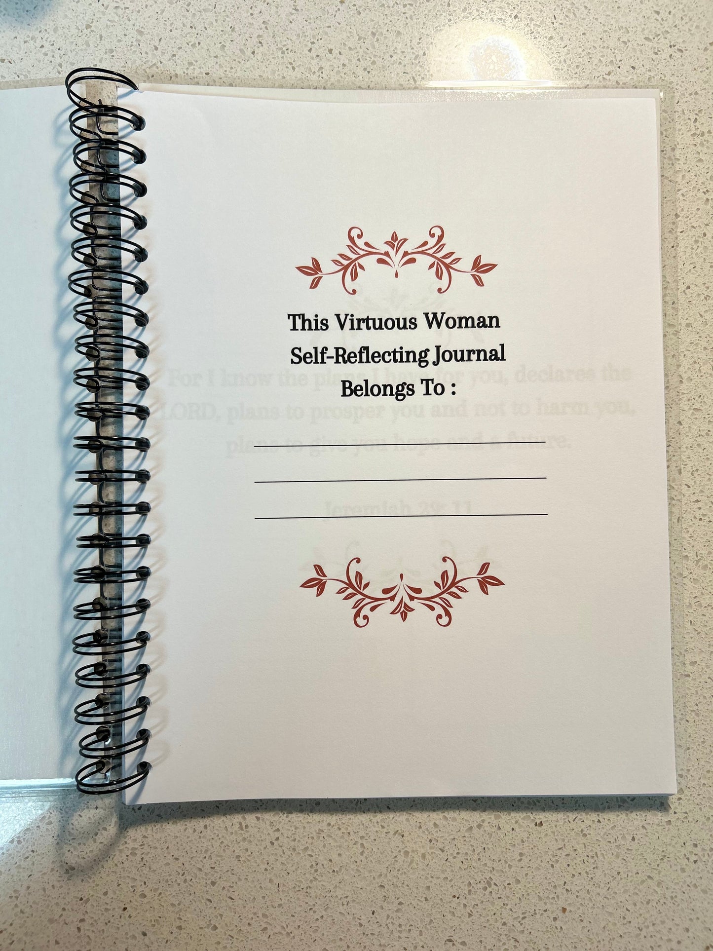 The Virtuous Woman Journal|Proverbs 31 Journal| Valentine Theme | Self-Reflection Journal| Bible Study Journal