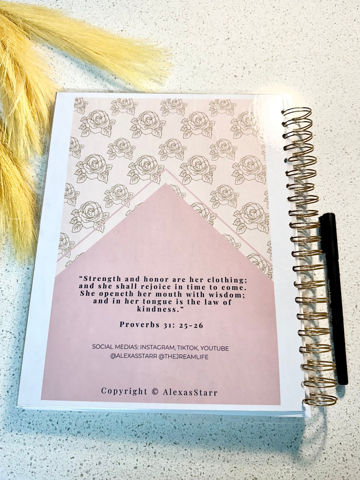 The Virtuous Woman Journal|Proverbs 31 Journal| Valentine Theme | Self-Reflection Journal| Bible Study Journal