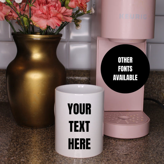 "Personalized Perk" Customizable DIY Sublimation Coffee Mugs