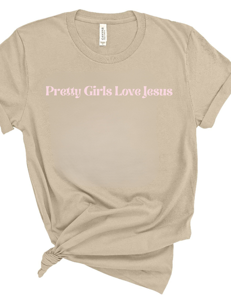 Pretty Girls Love Jesus Shirt- Women's Long Sleeve Crewneck Sweatshirt in Soft Cotton-Polyester Blend