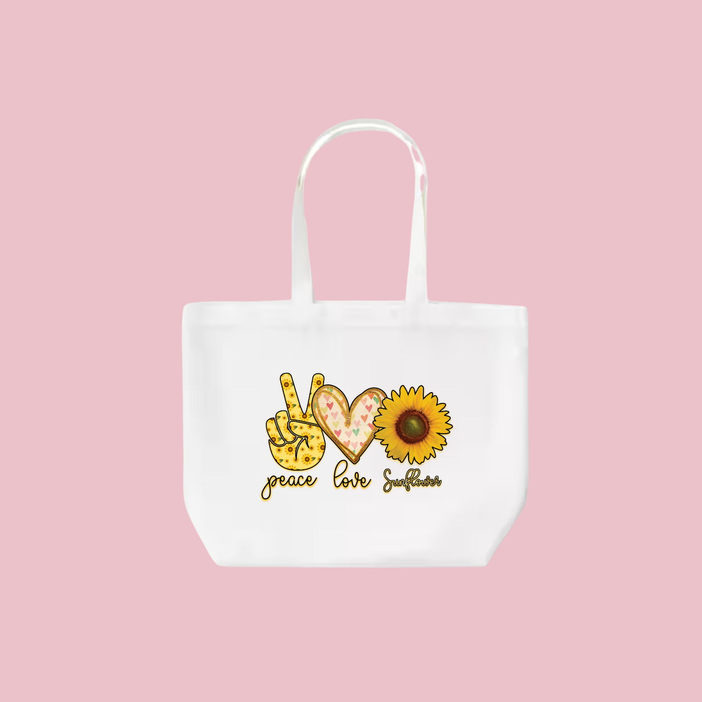 Spring Sunflower Tote Bag| Sublimation Tote| Custom Tote Bags